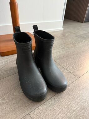 Hunter Black Short Rain Boots